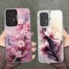 Cherry Blossom Sakura Fashion Shockproof Phone Case for Samsung A17 A16 A15 A14 A37 A57 A36 A56 A26 A35 A55 A25 A34 A54 A24 A13
