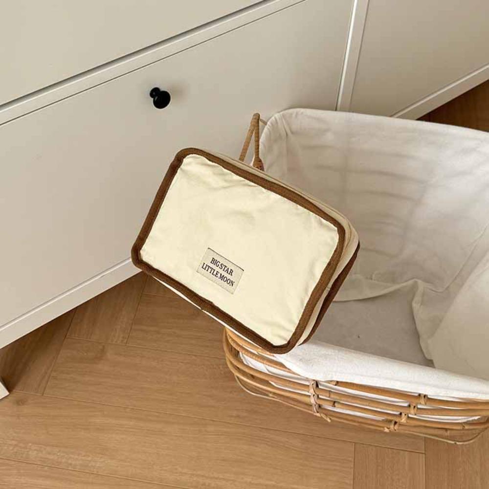 Korean Style Contrast Color Cosmetic Bag Portable Sanitary Napkin Storage Bag  Napkin Towel