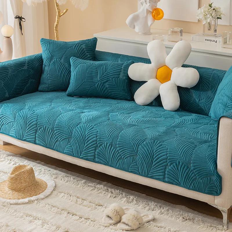 1PC Super Soft Sofa Cushion Cover Winter Thicken Couch Towel Non-Slip Lounge Corner Sofa Slipcover Home Decor Housse De Canapé