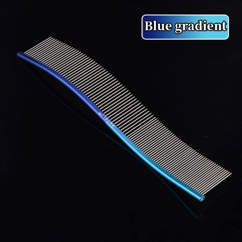 Pet S-shaped & curved Comb Professional Stainless Steel Grooming Comb Dense Sparse Teeth Dog Cat Cleaning Hair Reemoval Comb