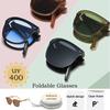 New Foldable Sunglasses Portable Sunscreen UV400 Women Sunglasses Trendy Outdoor Ultra Weight Driving Glasses