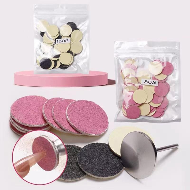 50x Foot File Disc Callus Disks Replaceable Sandpaper Discs Self-adhesive Sandpaper Disk Pads Remover Tool for Men Women