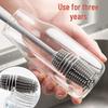 Silicone Long-Handle Multi-Functional Cleaning Brush for Cups and Bottles