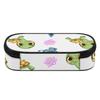 Pen Case High Capacity Strong Polyester Fabric Zipper Closure with Mesh Pocket Removable Divider and Pen Slots for Classroom Use