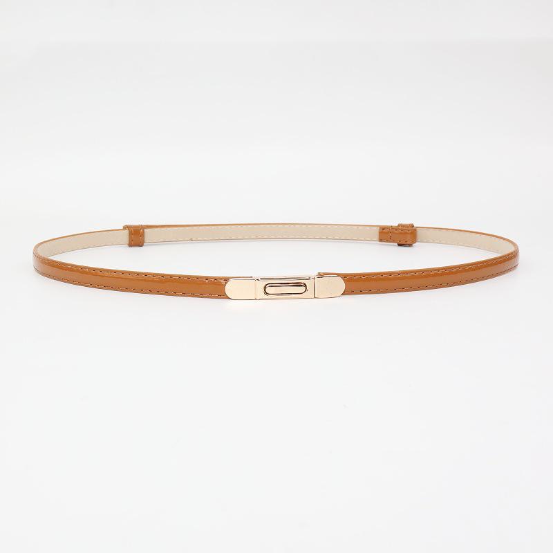 Women's Versatile Decorative Thin Leather Belt for Dress, Sweater, or Shirt