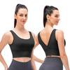 Biustonosz do jogi dla kobiet, antywstrząsowy, sportowy, zbierający, bieganie, fitness, sportowy biustonosz typu kamizelka