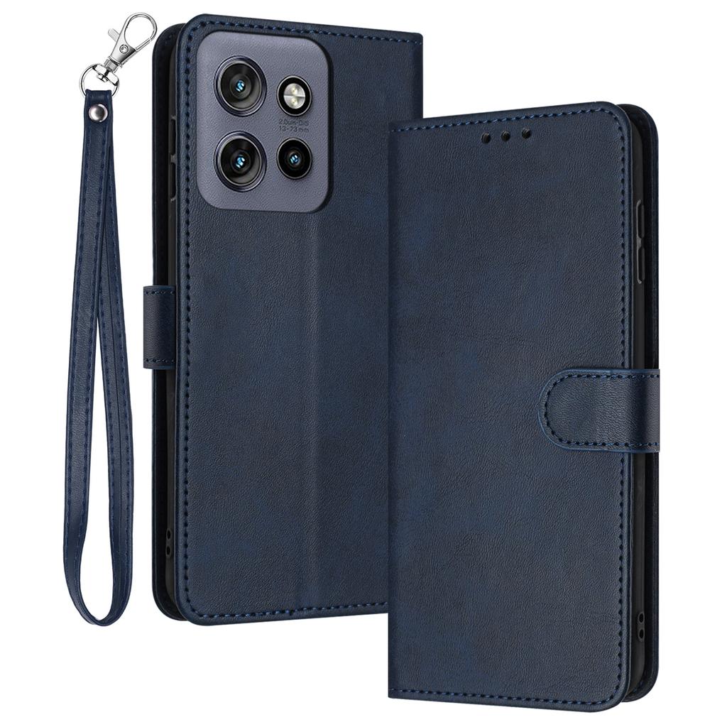 For Motorola Edge 50 Neo 5G/Moto S50 5G/Thinkphone 25 5G Case Flip Stand PU Leather Wallet Phone Cover Calf Texture