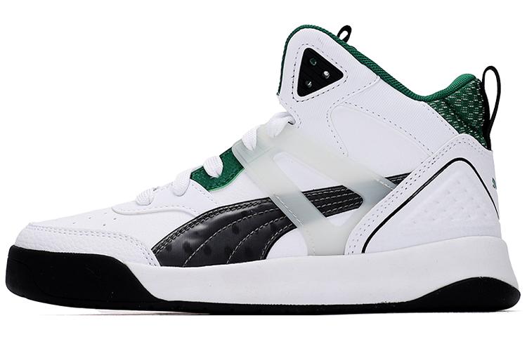 Кроссовки PUMA Unisex Backcourt Mid Cyber Week Белый/Зеленый 381129-03 35.5