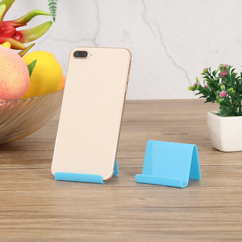 

2 шт. Конфетного цвета Универсальный Мини Настольный Настольный Держатель для Смартфона Подставка Держатель для Телефона для Сотового Мобильного Телефона Планшетов Ленивый Кронштейн