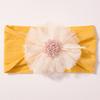 Hot-selling new children's headband cute mesh flower baby jacquard headscarf comfortable baby jewelry