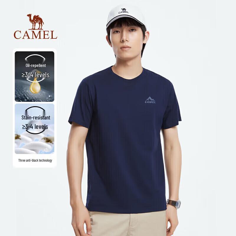 CAMEL Men s Triple-Proof Cotton-Feel Crew Neck Performance T-Shirt XL