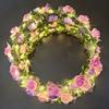 1PC Light Up Headdress Hair Accessories Wreath Hairband Party LED Headband 12 Flowers