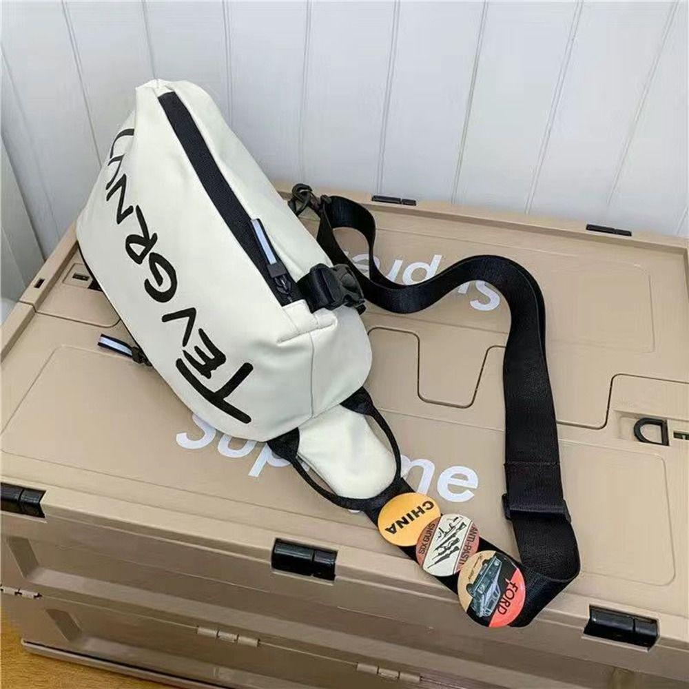 Letter Chest Bag Messenger Bag Shoulder Bag Lightweight Crossbody Bag  Streetwear