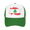 Mesh Sun Hats Lebanon Flag Summer Trucker Hat For Unisex Adult  Street Style Wholesale Outdoor Sports Baseball Cap