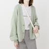 Spring and Autumn Women's Sweater Cardigan Loose Long Sleeve Sweater Tops V-Neck Knit Cardigan