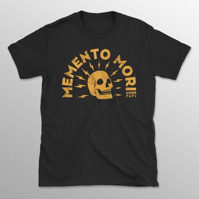 Memento Mori Tshirt Summer Mens Tracksuit Harajuku Pullovers Roundneck Shortsleeved Tops Cotton Sweatshirt Casual Sportswear