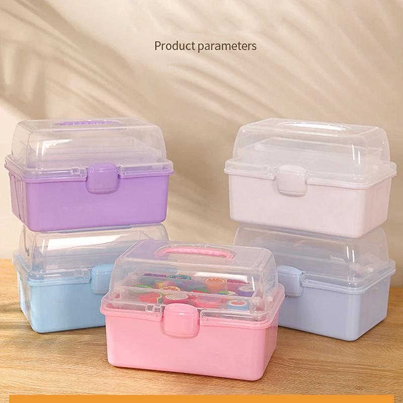 Childrens Hair Accessories Storage Box Head Rope Hairpin Card Pen Sundries Stationery Box Cute Girl Jewelry Box Spiegel Miror