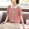 Sommer-Strick-T-Shirt für Damen