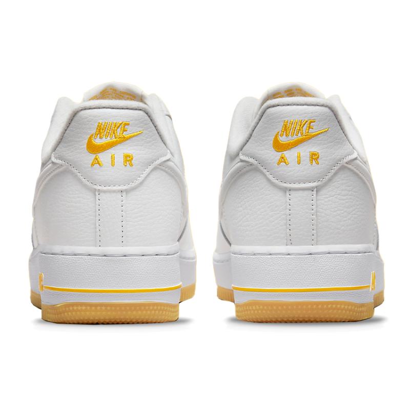 Nike Air Force 1 Low '07 White University Gold Gum Sneakers DZ4512-100