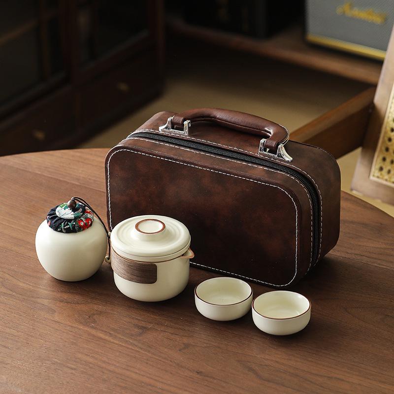 High-End Business Souvenir Tea Set: On-the-Go Gift for Clients & Friends