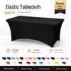 Elastic Wrinkle-Resistant Tablecloth: 4FT, 6FT, 8FT - Washable Cover for Outdoor Wedding, Party, Banquet, and Dining Tables