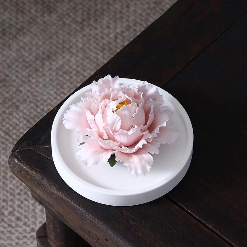 Ceramic Flower Aroma Diffuser Handmade Home Decor Craft Bedroom Gift Elegant Fragrance Ornament For Relaxation And Meditation