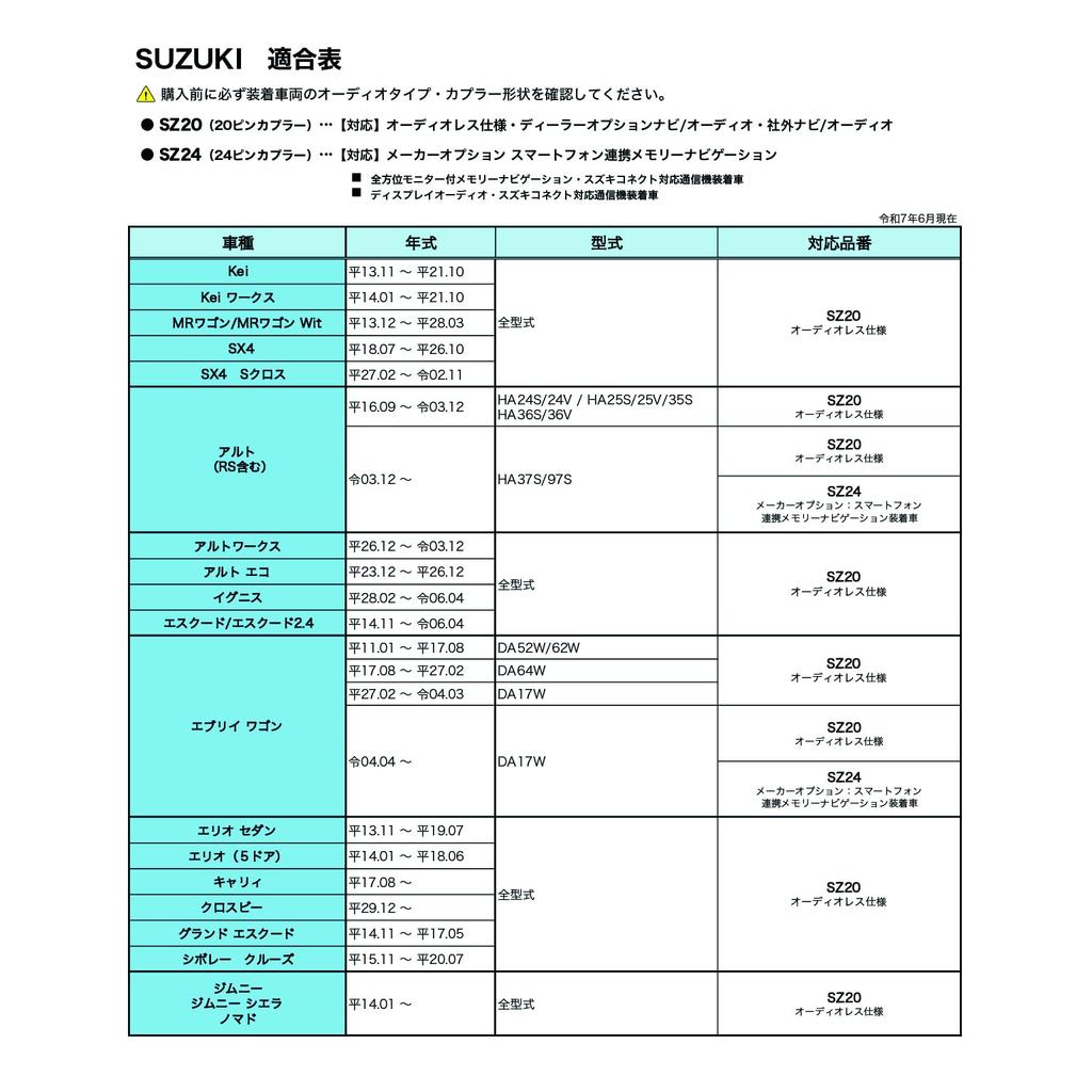 JOYN Speaker Output Harness SZ20 for Suzuki Vehicles 20 Pin