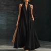 Women's Dress Casual Flowy Dresses V-neck Vocation Boho Beach Sundress