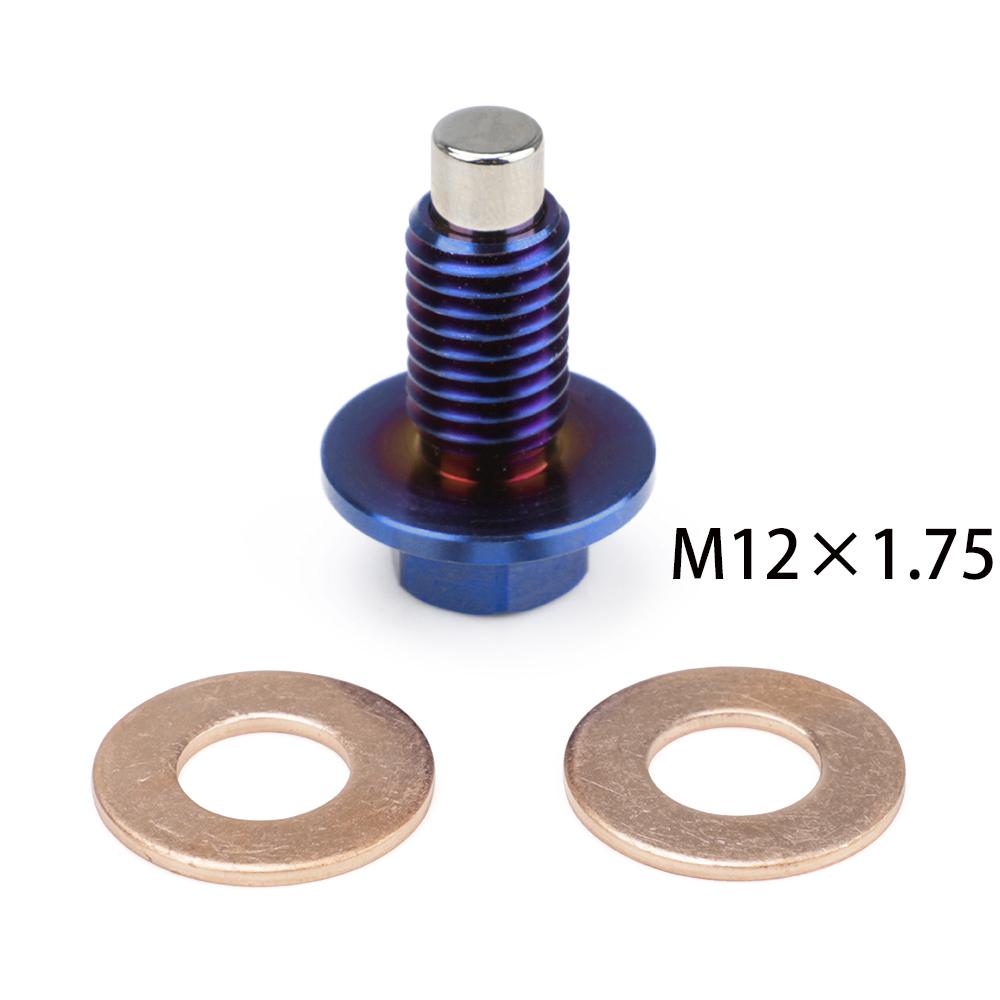 Titanium Alloy M12*1.25/1.5/1.75 M14*1.5 M16*1.5 Engine Dress Up Magnetic Oil Drain Plug Package Oil Sump Drain Plug Nut