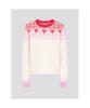 Binpolleidiseu [B. My] Fair Isle Round Neck Knit Beige (Bf5X51N02A)