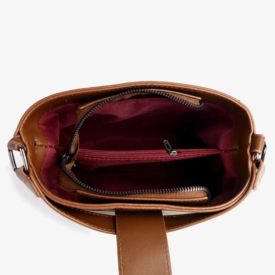 Herbst neue Umhängetasche mit großem Fassungsvermögen für Damen mit interner Reißverschlusstasche luxuriöses klassisches Vintage-Design Reisetasche