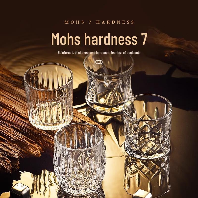 PAKCHOICE European Carved Whiskey Glass Set