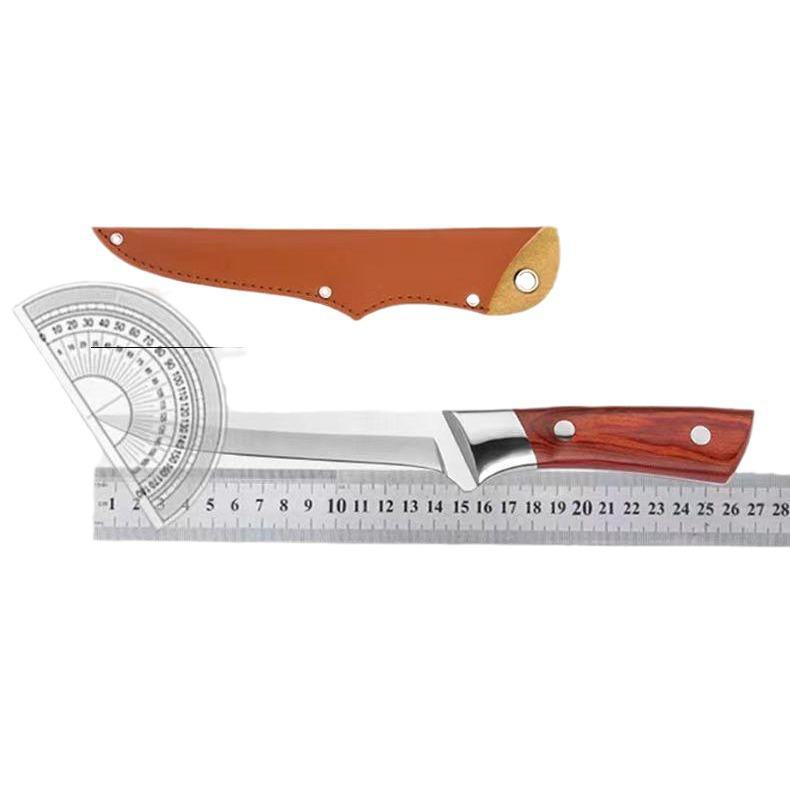 Stainless Steel Multi-Purpose Boning & Butcher Knife - Sharp Meat & Bone Cutting Tool for Chefs