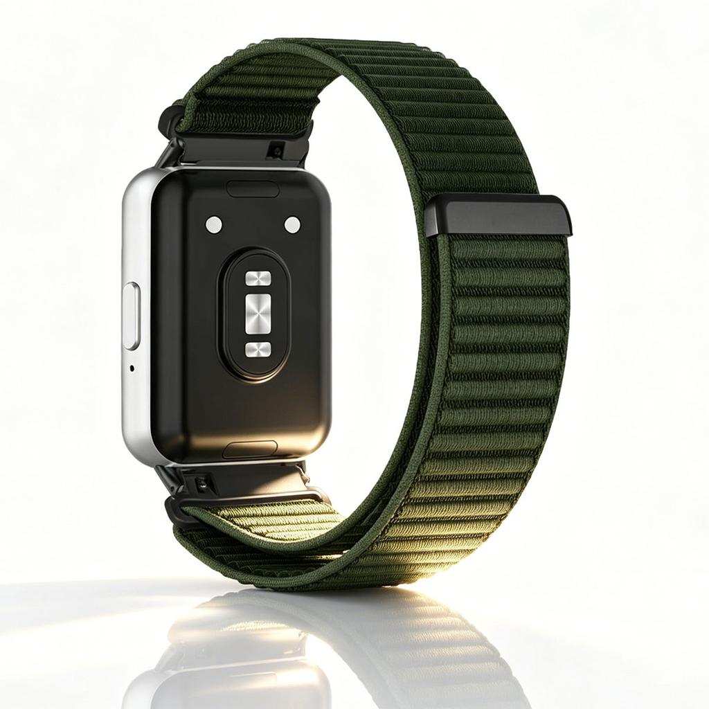 Para Samsung Galaxy Fit 3 Correa de Metal+Nylon para Accesorios de Smartwatch Samsung Fit3 Pulsera para Fit 3 SM-R390 Correa de Pulsera