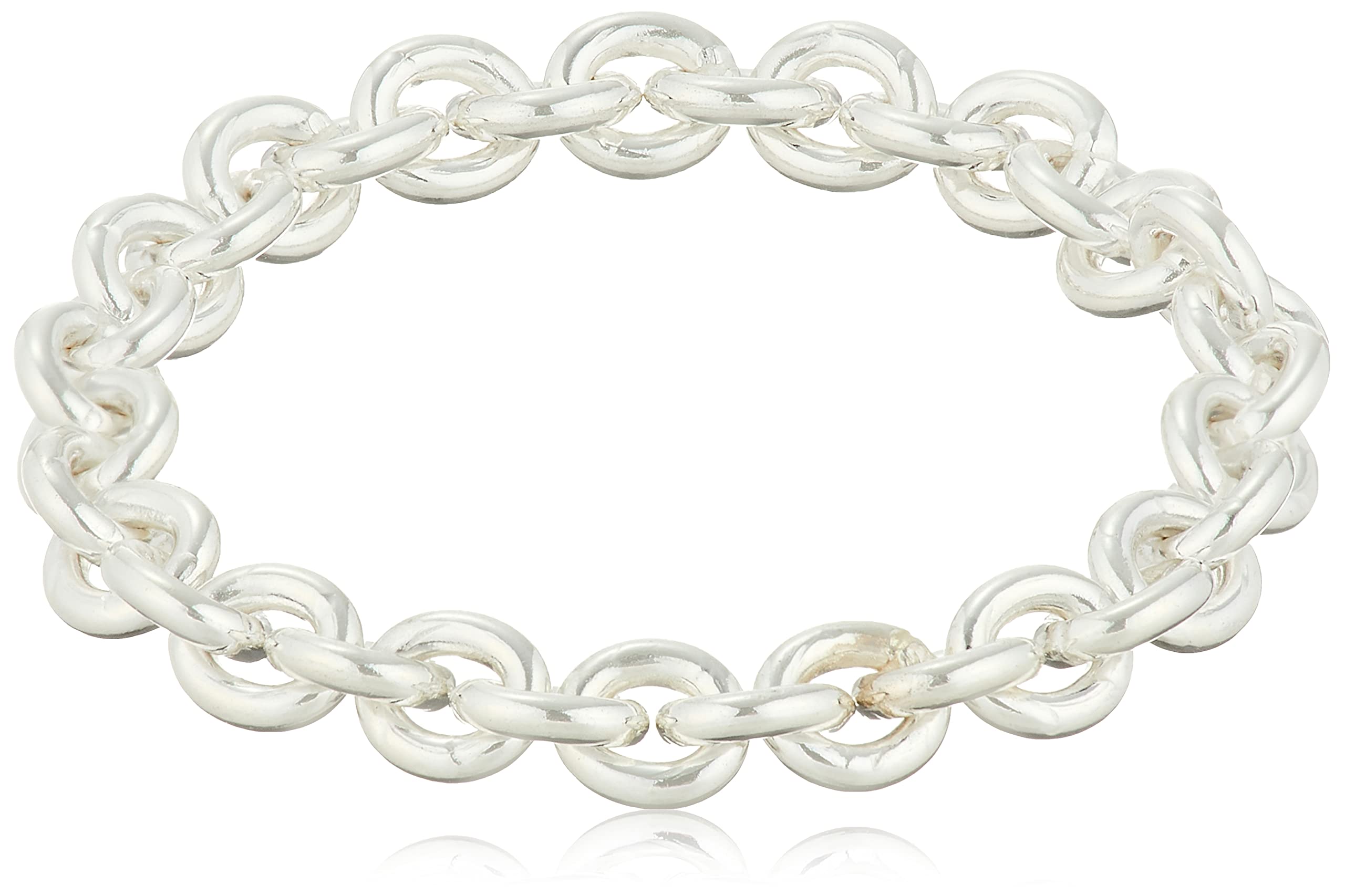 

Estelle Silver Chain Ring (Web Exclusive) Pinky Size Available, Size 13, 0770-3916-0019-0013