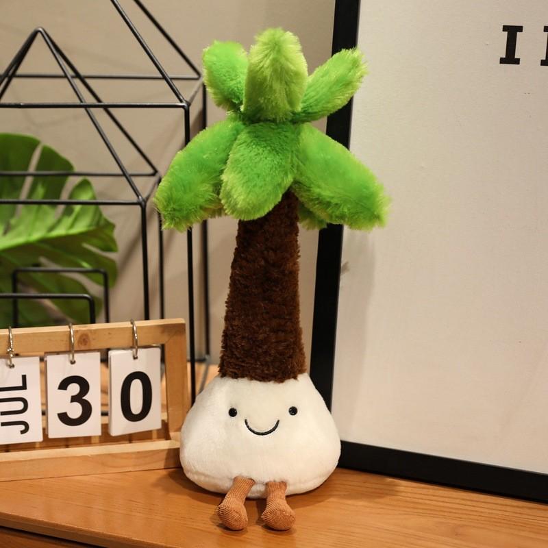 Coconut Tree Juice Coral Shaped Plush Toy Soft Material Romantic Gift Decoration