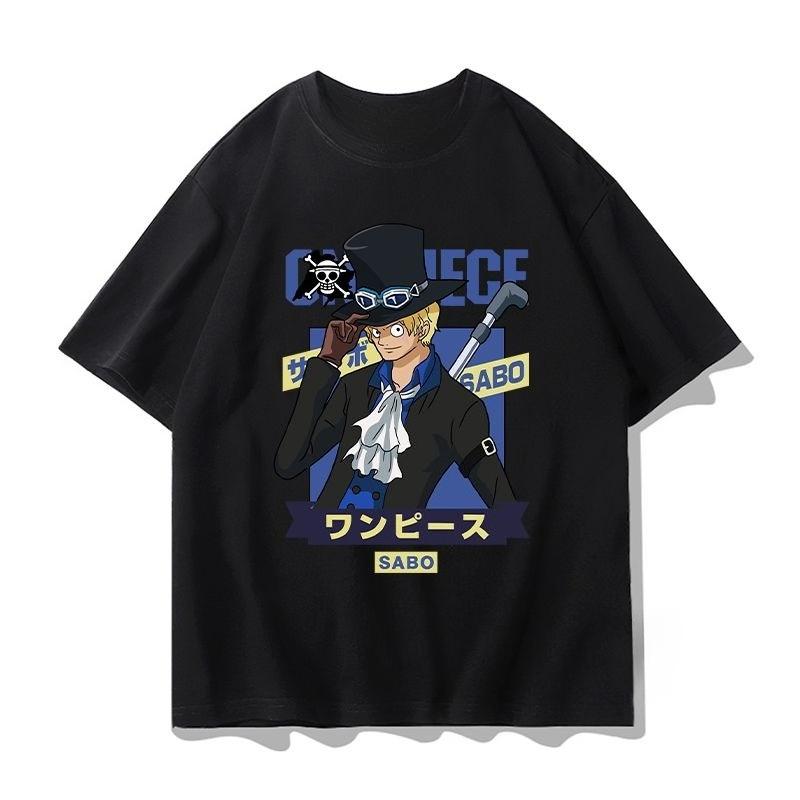 Unisexs Graphic Print One Piece T Shirt Anime Unisex Cotton Short Sleeve Streetwear Summer Casual Exercise New Y2k