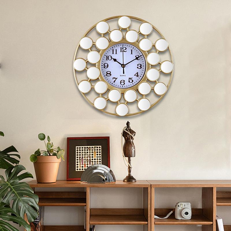 Relógios de Alta Qualidade, Relógios de Parede para Decoração de Sala de Estar, Relógios de Parede Redondos com Arte de Engrenagens, Novos Relógios de Parede