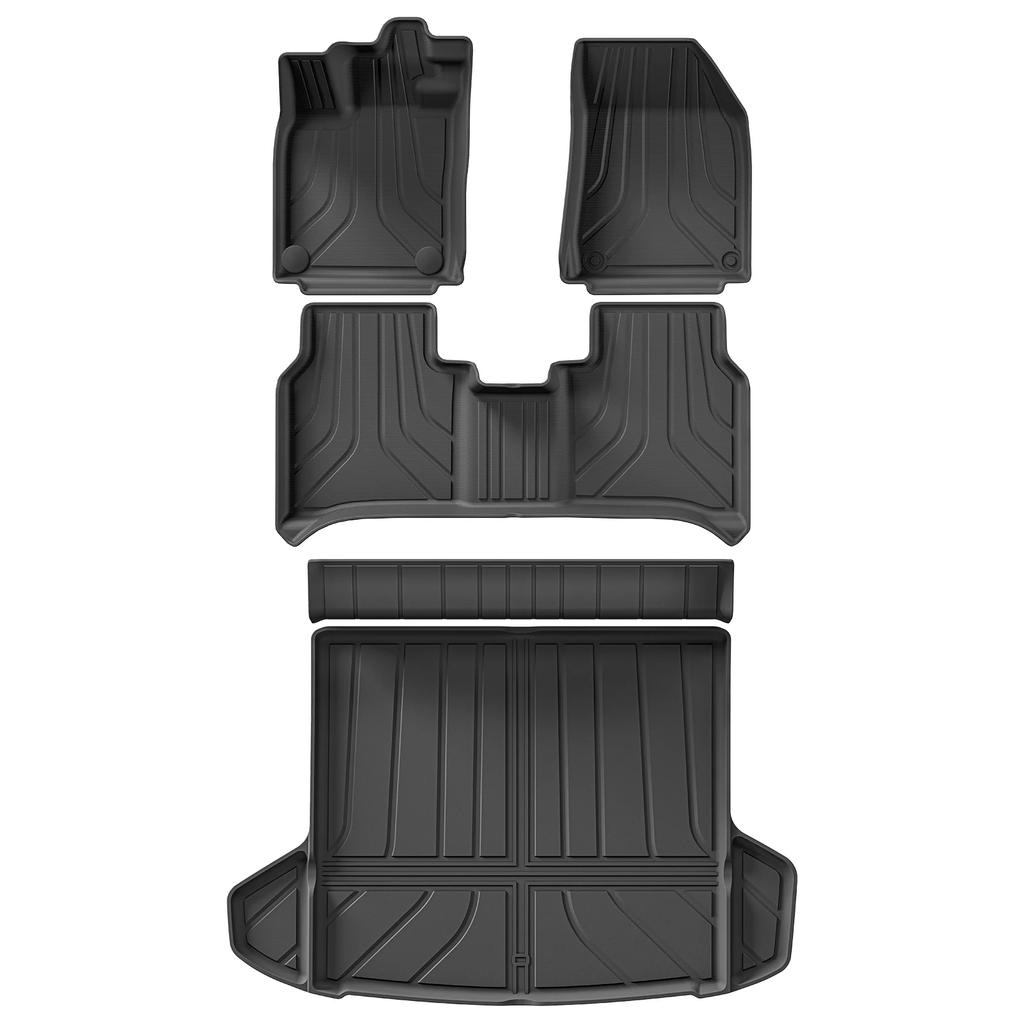 LUCKEASY for VW ID.7 ID7 Car Floor Mats TPE Waterproof Wear-resistant Foot Pad Cargo Liner Trunk Mat Car Accessories Left Rudder