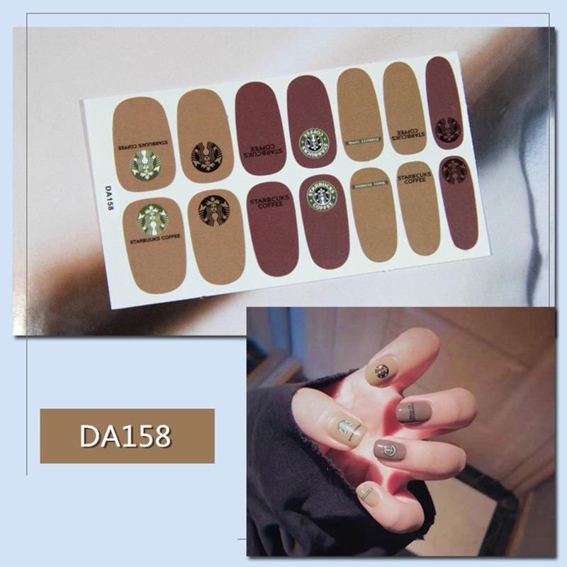 

DA net красные наклейки для ногтей, водонепроницаемые наклейки для ногтей, без выпечки, простой воздушный лак для ногтей, клейкая пленка DA158