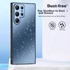 Samsung S22 Ultra Phone Case, S22 Ultimate Edition AG Frosted Lens Full Protection, Real Machine Simple Anti-Fingerprintn, Graphite Black