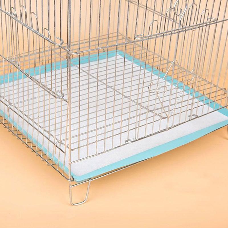 100Pcs Bird Cage Disposable Paper Liners Thick Absorbent Bedding Pads for Parrot Cage Tray Liner Bird Accessories
