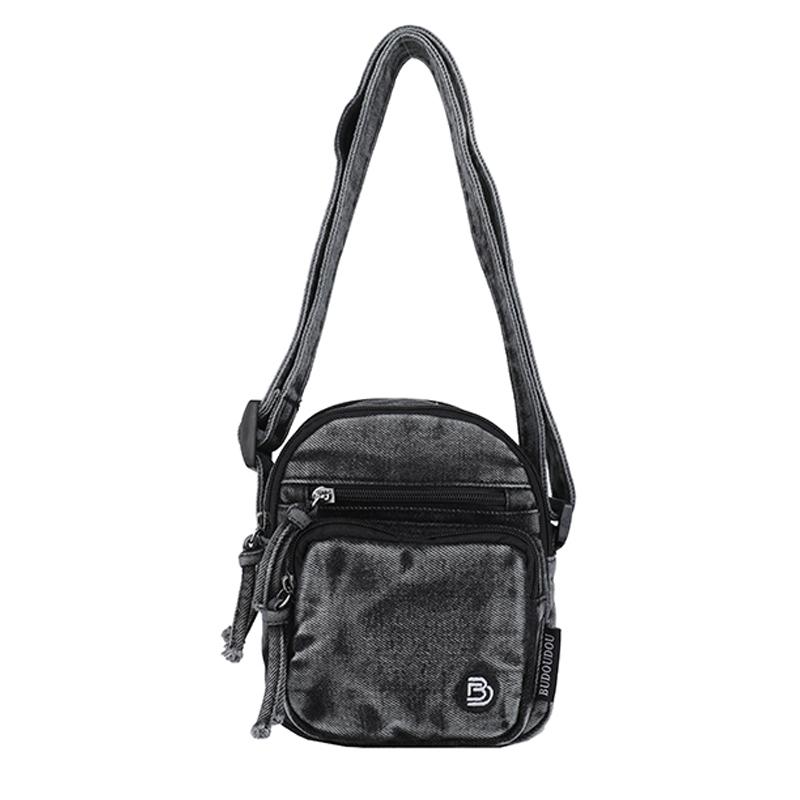 

Винтажная джинсовая сумка через плечо Женская сумка для поездок Кошелек для монет Сумка кроссбоди чёрный