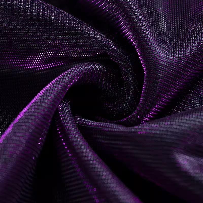 Party Dress Fabric Shiny Flashing Mesh Light Fabric Rridescence Mesh Magic Color for DIY Wedding Dress Cosplay Material