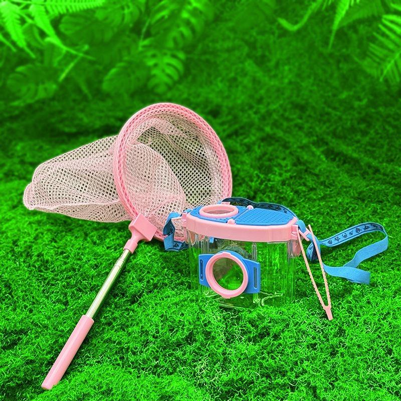 Kids' Outdoor Adventure Insect Observation Kit with Magnifying Glass, Butterfly Net, and Exploration Tools