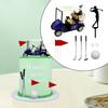 Decorazioni per Torta di Compleanno Palline da Golf in Acrilico Decorazioni per Cupcake Ornamenti per Padre Papà Uomini Set di Articoli per Feste