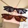 2PCS Retro Fashion Oval Small Frame Sunglasses Set UV Protective Women's Sunglasses Holiday Gift Party Beach Outdoor Camping