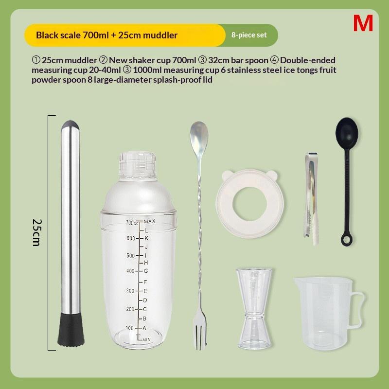 3/5/8Pcs Cocktail Shaker Set Cocktail Shaker And Measuring Jigger Set Drink Mixed Hand Shaker Tools For Bartending And Home Bar
