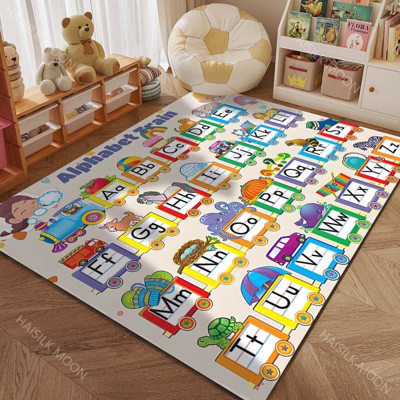 

Early Childhood Education: ABC Letters Numbers Carpets for Living Rooms Bedrooms Doormat Decor Kids Play Home Area Rug Gifts 40x 60cm