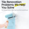 Pintura para Azulejos que Cambia de Color Recubrimiento Impermeable Resistente a Manchas Pintura para Suelos Epoxi Decoración del Hogar Pintura para Renovación de Azulejos
